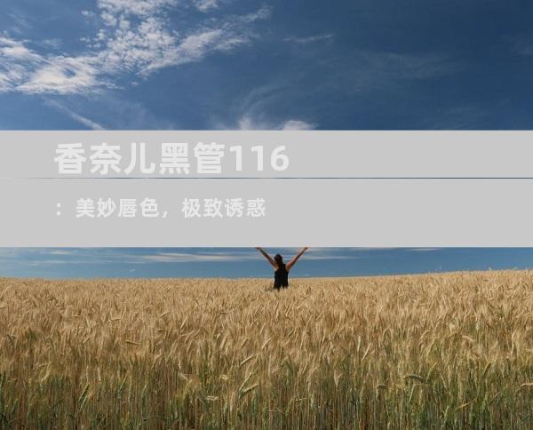 香奈儿黑管116：美妙唇色，极致诱惑