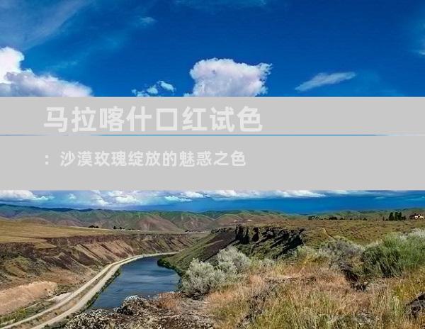 马拉喀什口红试色：沙漠玫瑰绽放的魅惑之色